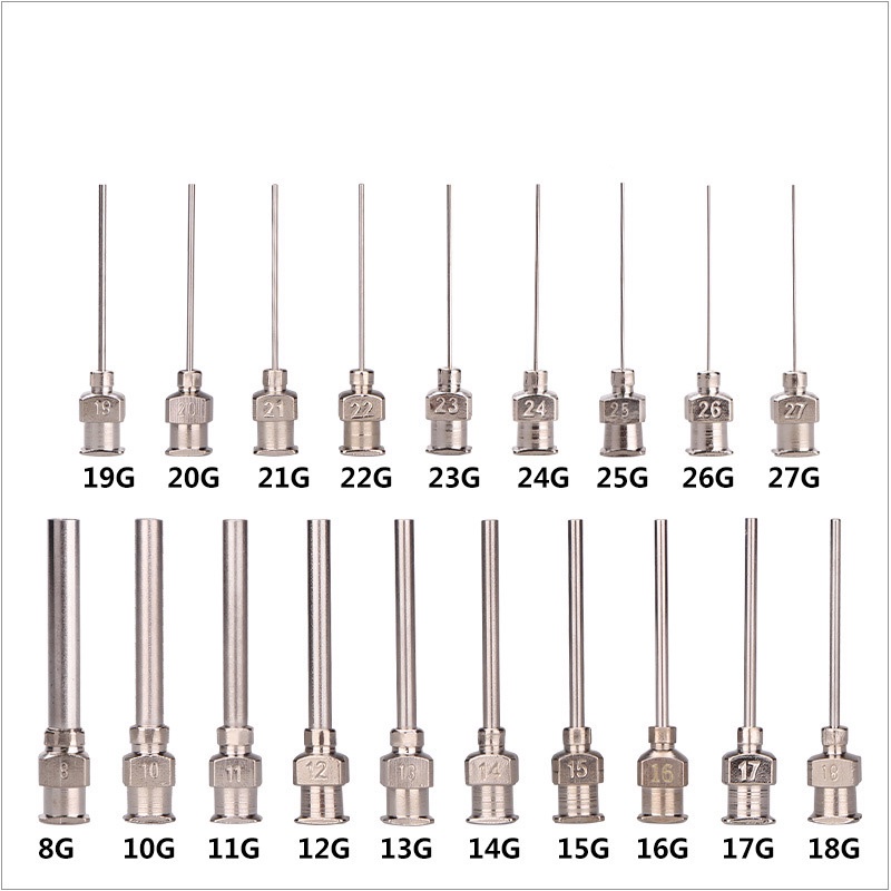 12pcs Precision dispensing needle Total length 37mm stainless steel