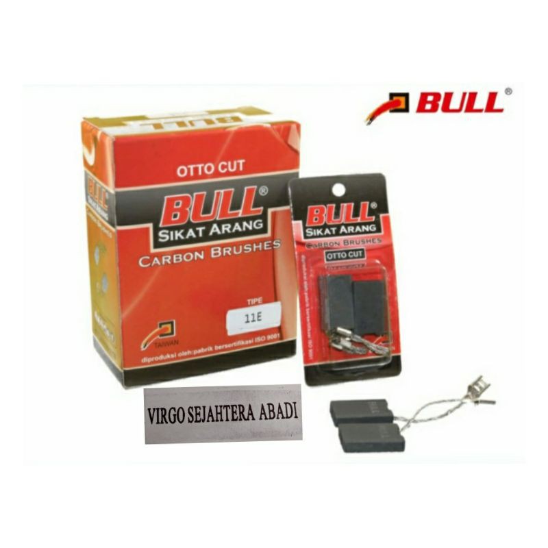 BULL CARBON BRUSH CB GSH11E OTTO CUT CHARCOAL BRUSH CB 11E GSH11E