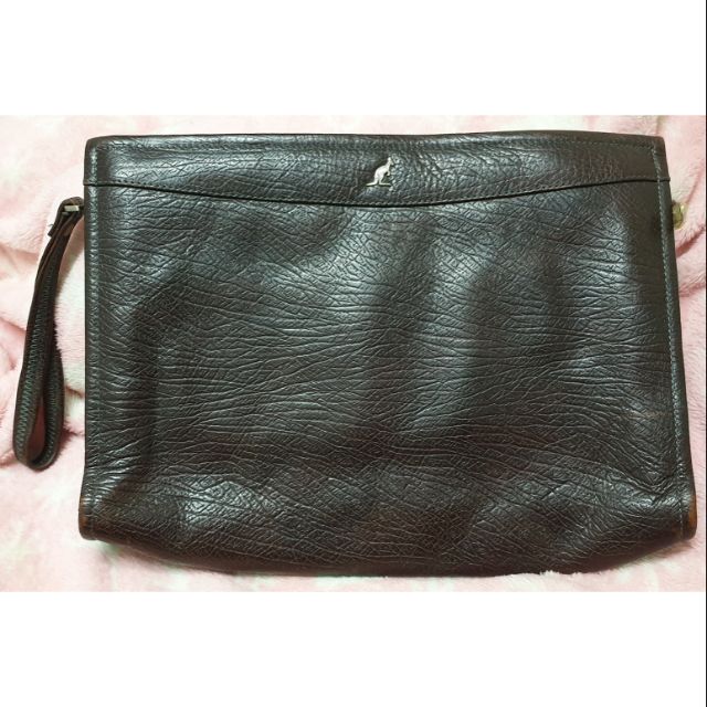 กระเป๋าคลัชหนังแท้  L' Alpina