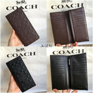 🎉Coach เป๋าตัง2พับ หนังเเท้ เกรดHi-End สวยหนังนิ่ม พร้อมส่ง🎉