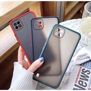 รุ่นใหม่ !!! Case Samsung Galaxy A03 เคสซัมซุง เคสกันกระแทก กันลอยกล้อง ปุ่มสีผิวด้าน ขอบนิ่มหลังขุ่น SAMSUNG A03