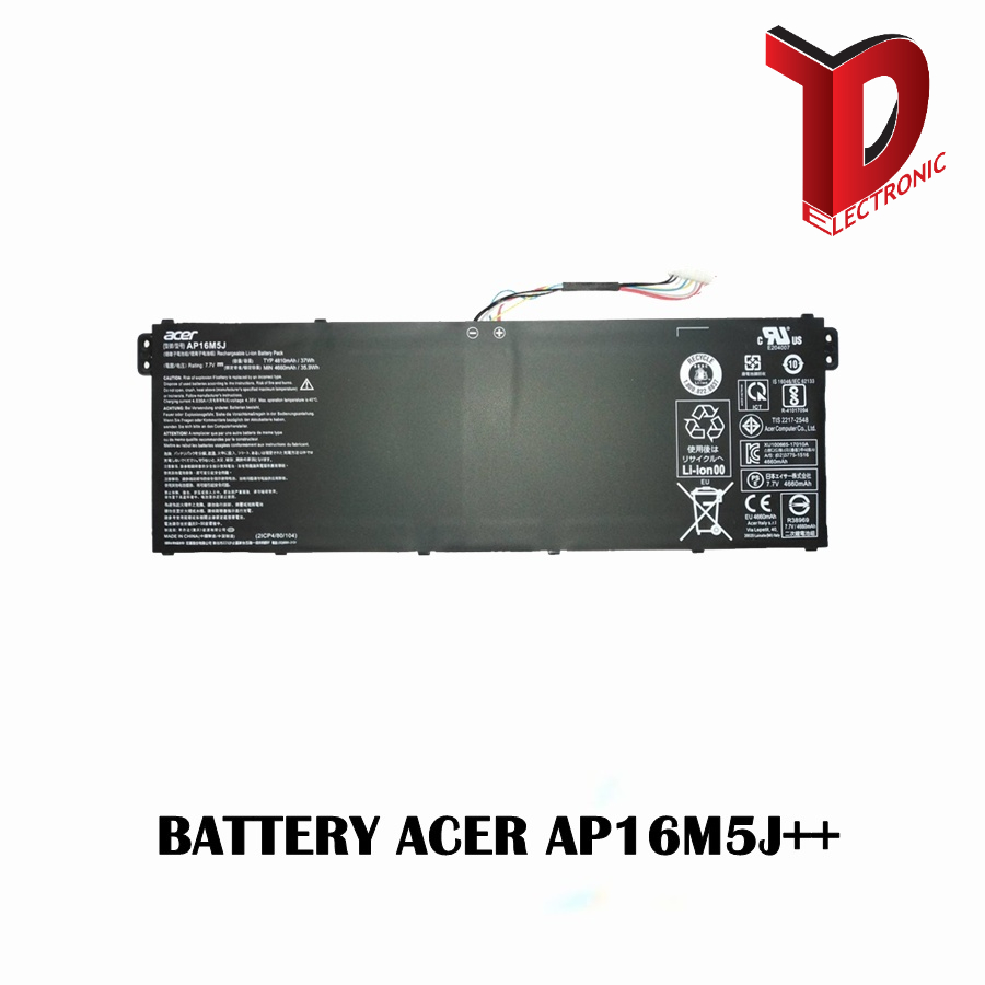 BATTERY ACER AP16M5J++ ของแท้ Aspire 3 A314-31, A315-21, A315-51, A515-51/แบตเตอรี่โน๊ตบุ๊คเอเซอร์ แท้ (ORG)