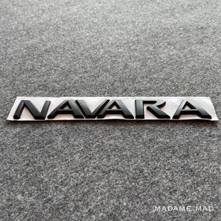 โลโก้ NISSAN NAVARA สีดำ ตัวอักษรแยก ขนาด 26.5x3.5cm