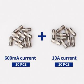 20pcs Ceramic Fuse For Multimeter Instrument 600mA 10A Ceramic British Plug Fuse