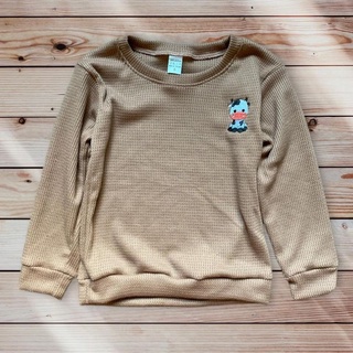 เสื้อกันหนาวเด็ก ผ้าวาฟเฟิลเนื้อนุ่มใส่สบาย