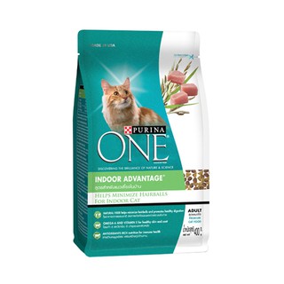 ถูกที่สุด✅  เพียวริน่า วัน แมวเลี้ยงในบ้าน 380 กรัม Purina One Indoor Advantage 380 g