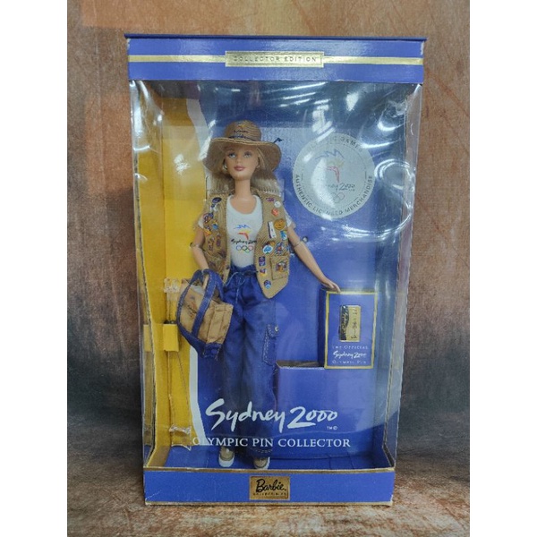 Sydney 2000 Olympic Pin Collector Barbie Doll NRFB ตุ๊กตาบาร์บี้แท้