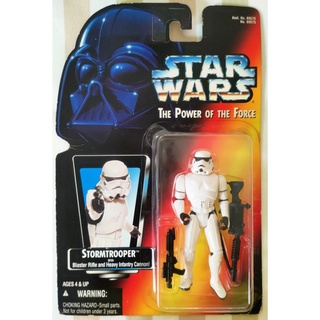 Star wars The Power of the Force POTF2 Red Card Stormtrooper 3.75"