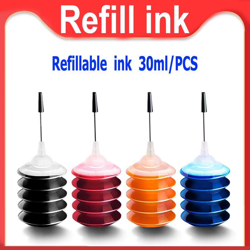 HP 63 65 67 678 680 682 901 61 60 21 22 46 704 704 803 Canon 740 741 745 746 810 811 หมึกเติมสำหรับ 