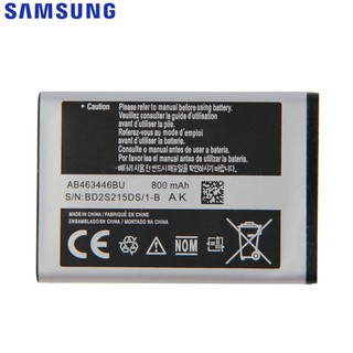 แบตเตอรี่ทดแทนสำหรับ Samsung X520 F258 E878 S139 M628 E1200M E1228 X160 ของแท้ AB043446BE AB463446BU 800mAh