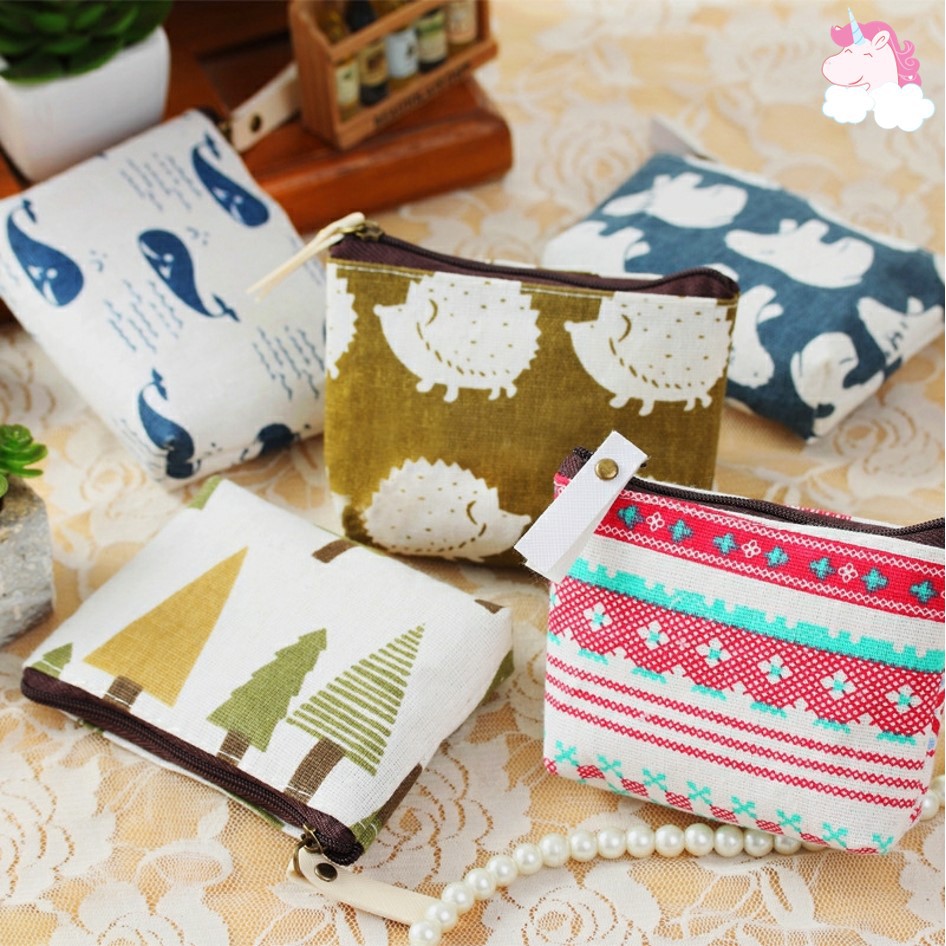 MINI LINEN COIN POUCH