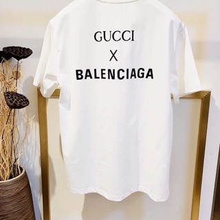 ใหม่ Balenciaga1 G เสื้อยืดลําลอง แขนสั้น ทรงหลวม ขนาดใหญ่ สําหรับผู้ชาย และผู้หญิง เหมาะกับฤดูใบไม้ผลิ และฤดูร้อน