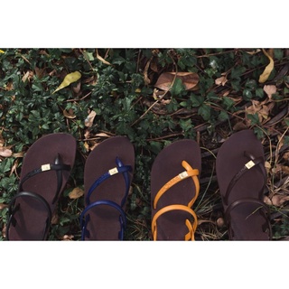 รองเท้าblackoutครีปโป้งรัดส้น***พื้น น้ำตาล***(ของแท้100%) รุ่นtoeloopslingback