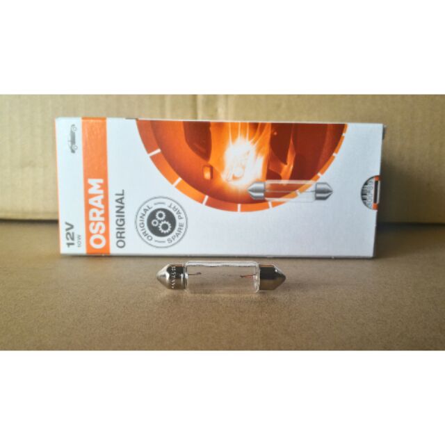 หลอดไฟฟิวส์ 12V 10W osram