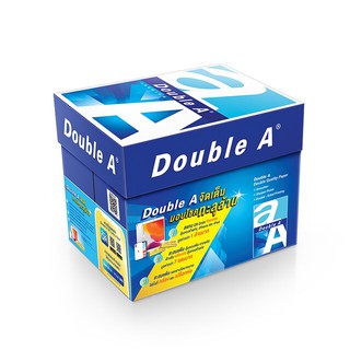 กระดาษถ่ายเอกสาร A4 80 แกรม (แพ็ค5รีม) Double A Copy paper A4 80 grams (pack of 5 reams) Double A