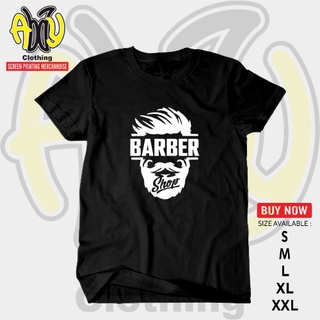 เสื้อยืดแขนสั้น ผ้าฝ้าย พิมพ์ลายรูปภาพ Distro BARBER Combed 30s สําหรับผู้ชาย ไซซ์ S M L XL XXLสามารถปรับแต่งได้