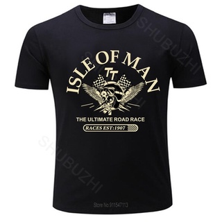 [S-5XL] GILDAN 【Fashion Creatative】เสื้อยืด ผ้าฝ้าย 100% พิมพ์ลาย Isle Of Man Tt Races The Ultimate Road Race Skull Helm