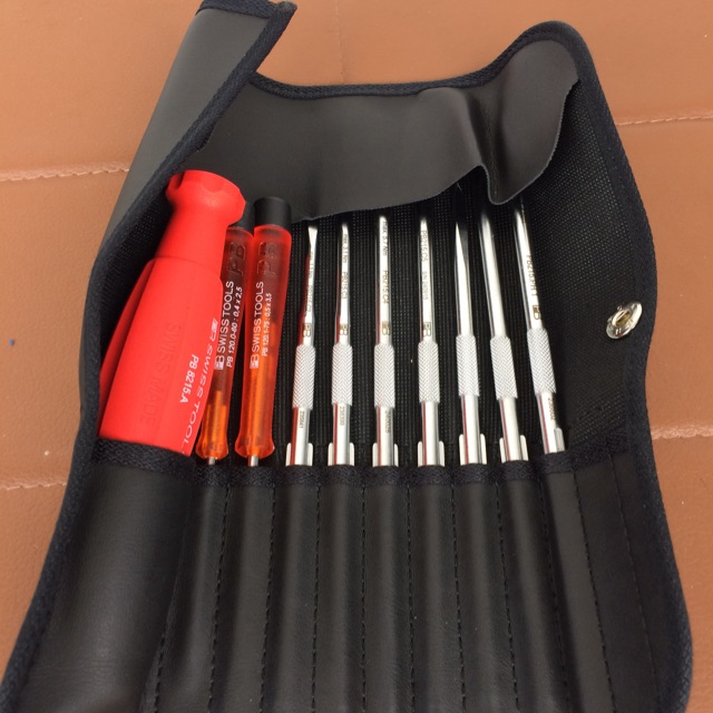 PB Swiss Tools ชุดไขควง10 พร้อมซองหนัง รุ่น PN8215l