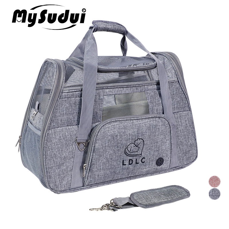 MySudui Portable Pet Cat Dog Carrier Bag Car Seat Breathable Cat Puppy