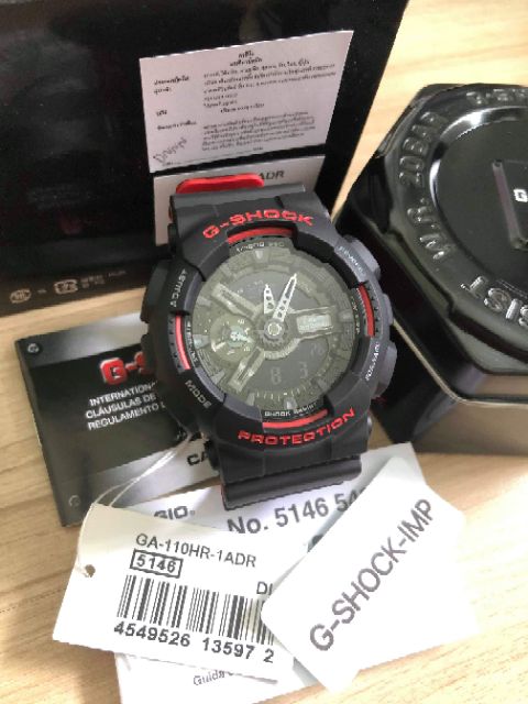 นาฬิกา G-shock รุ่น GA-110HR-1ADR แดงดำ ประกันcmg 1 ปี