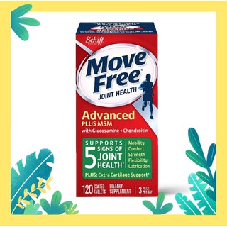 Schiff Move Free Advance Plus MSM วิตามินบำรุงข้อ ขนาด 120เม็ด 02/25