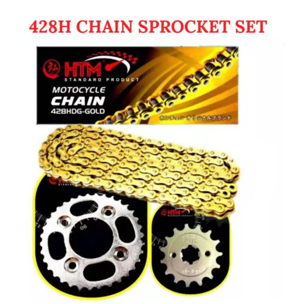 428HDG-120L SRL115 SRL115I YAMAHA HTM SPROCKET SET