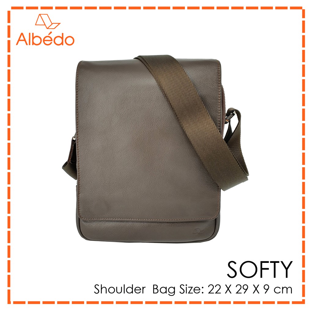 [Albedo] SOFTY SHOULDER BAG กระเป๋าสะพายข้าง หนังแท้ รุ่น SOFTY - SY02999/SY02979