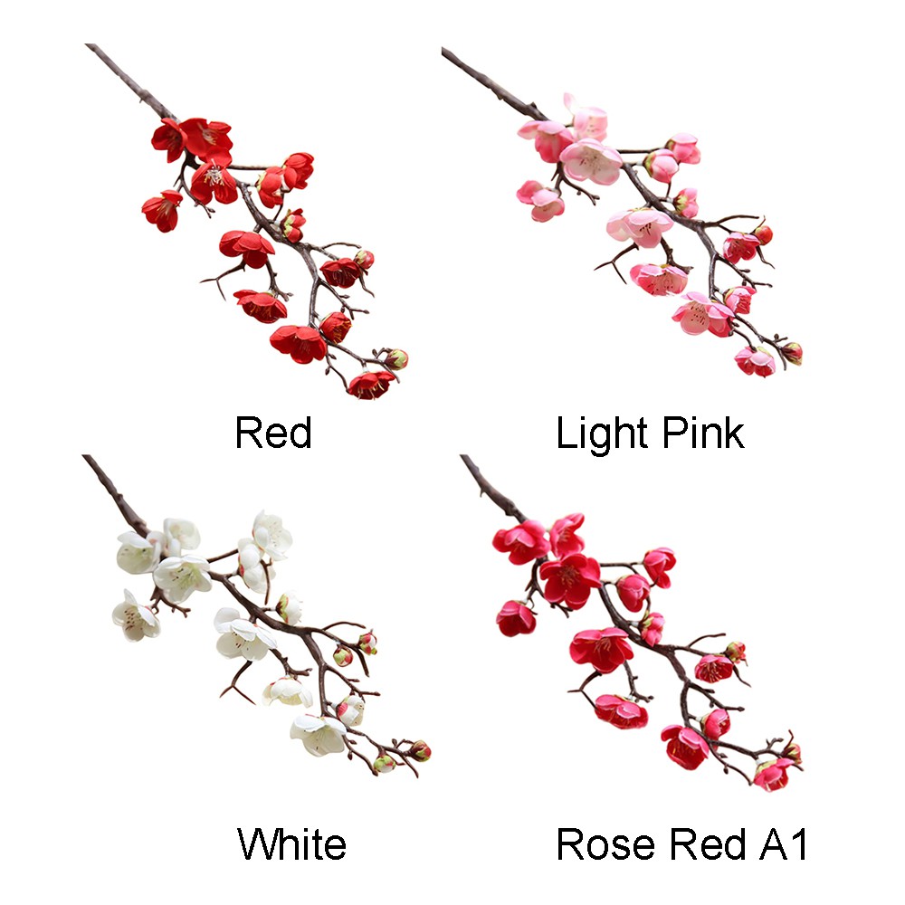 ดอกพลัมประดิษฐ์ ดอกซากุระปลอม สําหรับตกแต่งบ้าน งานแต่งงาน วันหยุด - รูปที่ 7