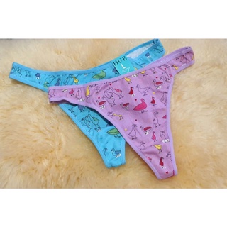 #จีสตริง #gstring #g-string #Thong กางเกงใน ยี่ห้อ HUE size M ลายนก สีสันสดใส น่ารักๆ มือ 1