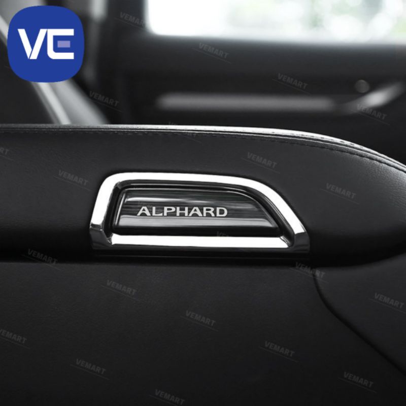 Alphard vellfire agh30 คอนโซลกล่องเก็บกล่องสวิทช์สัญลักษณ์เหล็กอุปกรณ์ตกแต่งภายใน