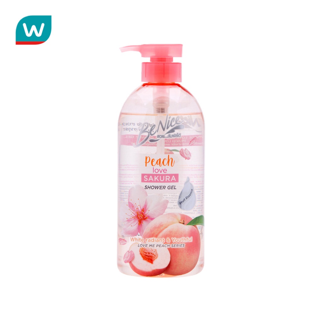 Benice บีไนซ์ ชาวเวอร์ เจล พีช เลิฟ ซากุระ 450 มล.