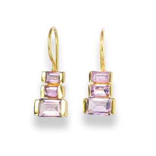 Karisma Sterling Silver Amethyst Earrings