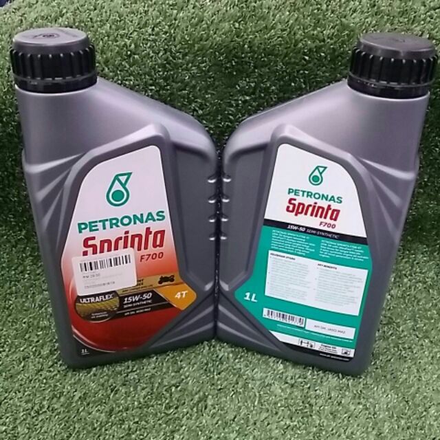 PETRONAS Sprinta 4T F700 15w50 / F500 10w40 มอเตอร์กึ่งดํา