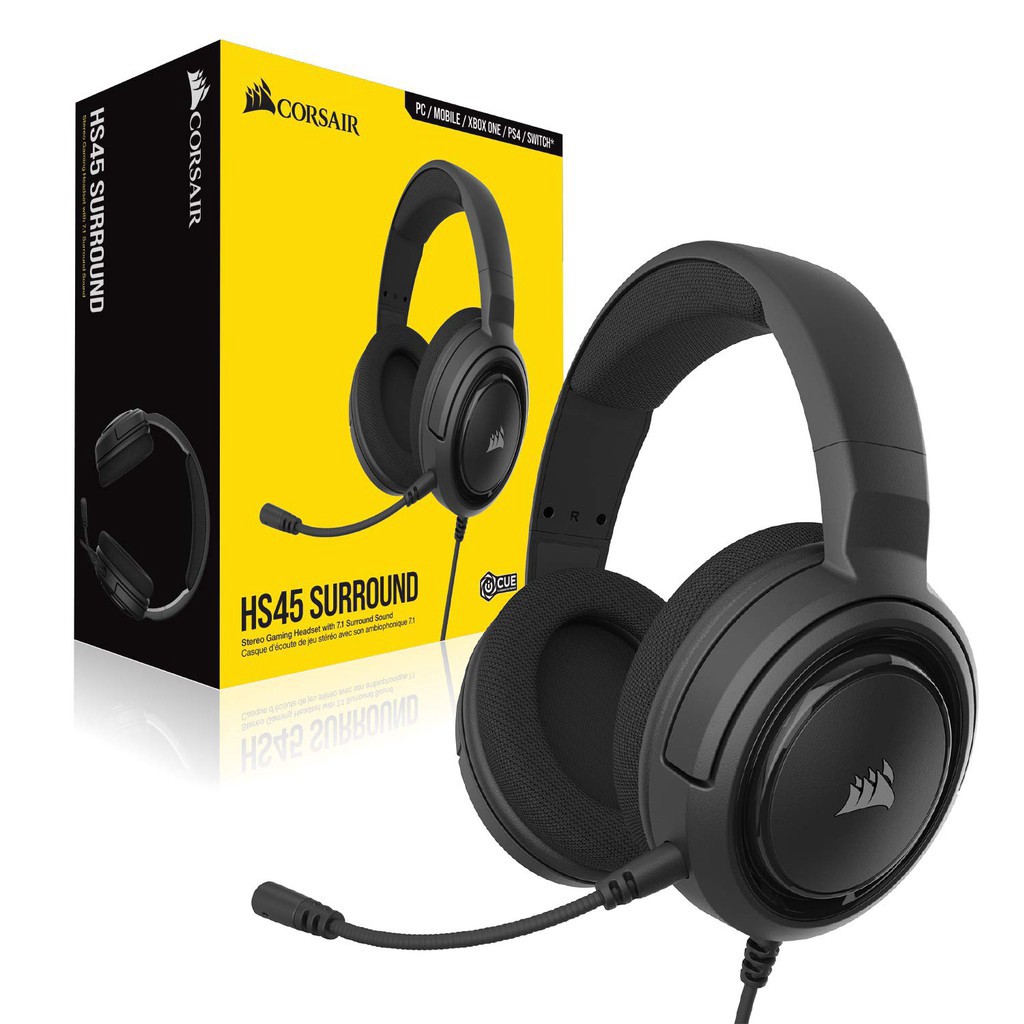 Corsair HS45 7.1 Surround Gaming Headset สินค้าประกันศูนย์ในไทย 2 ปี