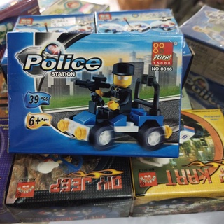 เลโก้ Lego Police Station ของเล่น ฝึกทักษะ สมาธิ จินตนาการ ต่อง่าย มีคู่มือให้