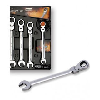 DEEN NO.DNC04FGWSET Ratcheting Box End Wrenches (4pcs/set) Assortment Factory Gear By Gear Garage