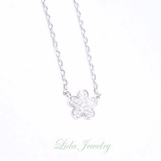 สร้อยคอเงินแท้ Bloom ♡Lida Jewelry ของขวัญ เครื่องประดับ