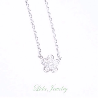 สร้อยคอเงินแท้ Bloom ♡Lida Jewelry ของขวัญ เครื่องประดับ