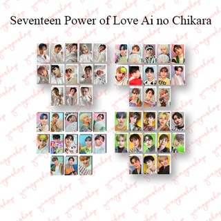 [พร้อมส่ง] Seventeen SVTN AI NO CHIKARA PHOTOCARD UNOFFICIAL FANMADE YANGPASHOP MINGYU SCOUPS HOSHI