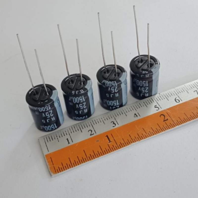 1500UF 25V ELNAสีดำ 105C คาปาซิเตอร์ขนาด13x16mm แท้-ใหม่ตัวเก็บประจุ ความจุเต็ม100% แพ็ค20ตัว
