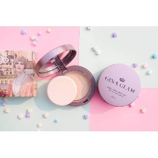 แป้งพัฟ GINA GLAM pressed powder G40 แป้งพัฟ แป้งผสมรองพื้นที่ดีที่สุด ปกปิดเรียบเนียน คุมมัน