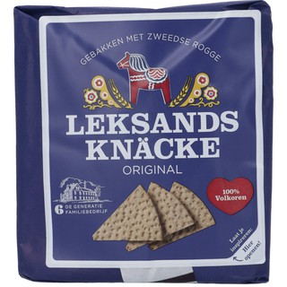 ✨ขายดี✨ Leksands Knacke NormalGraddat ขนมปังกรอบ เลคแซด์ 200 กรัม คุณภาพระดับพรีเมี่ยม