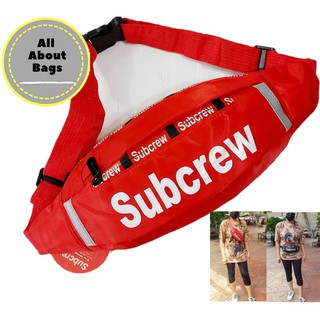 กระเป่าสะพายข้างและคาดเอวใบเล็กสกีนsubcrew//AB085รู๋นซิบกันน้ำ100%unisex