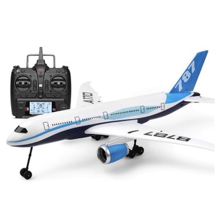 เครื่องบินบังคับวิทยุWLtoys Boeing787-8 Dreamliner 2EDF 6G มอเตอร์บัตรเลทระบบไฟฟ้าแบตเตอรี่ชาร์ทอุปกรณ์พร้อมเล่น