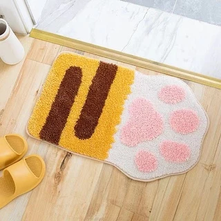 Goody Home พรมเช็ดเท้า ขนาด 40*60 Cm. นุ่มสบาย มีแผ่นตาข่ายกันลื่นด้านล่างของพรม