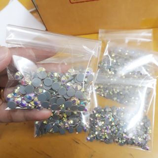 เพชรรีดร้อน สีรุ้งขาว  CrystalAB  เกรด SWAROVKI Hotfix Rhinestone เพชรรีดเกรดใสแวววาว