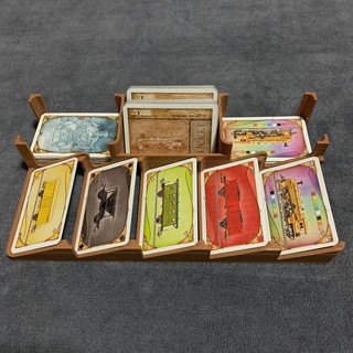 [Plastic]Ticket To Ride Board Game[TH/EN] (America/Europe): Card Tray - ถาดใส่การ์ดสำหรับเกมทิกเก็ตทูไรด์(Sleeved cards)