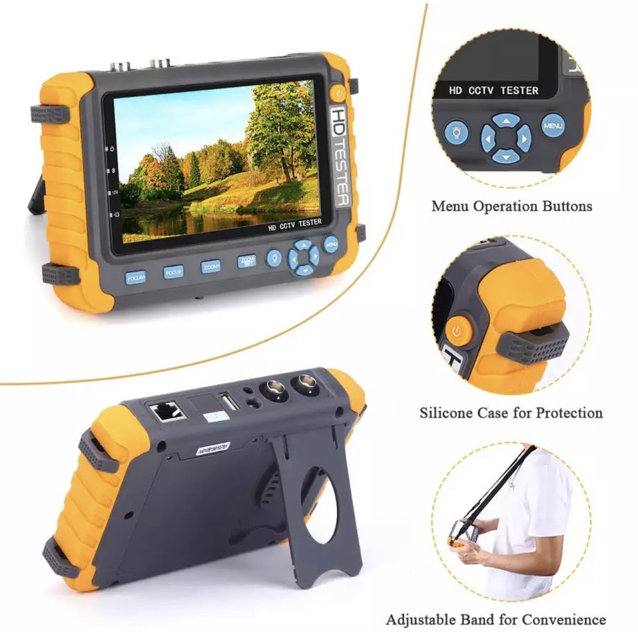 ใหม่อัพเกรด 5นิ้วTFT LCD HD 8MP TVI AHD CVI CVBSความปลอดภัยจอภาพIn Oneกล้องวงจรปิดTesterอินพุตHDMI VGA IV8W - รูปที่ 6