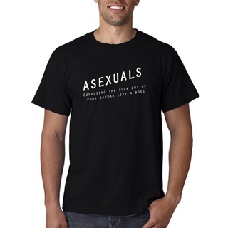 Asexuals Gaydar เสื้อยืดผ้าฝ้ายถัก แขนสั้น สีพื้น แฟชั่นฤดูใบไม้ผลิ ฤดูใบไม้ร่วงS-5XL