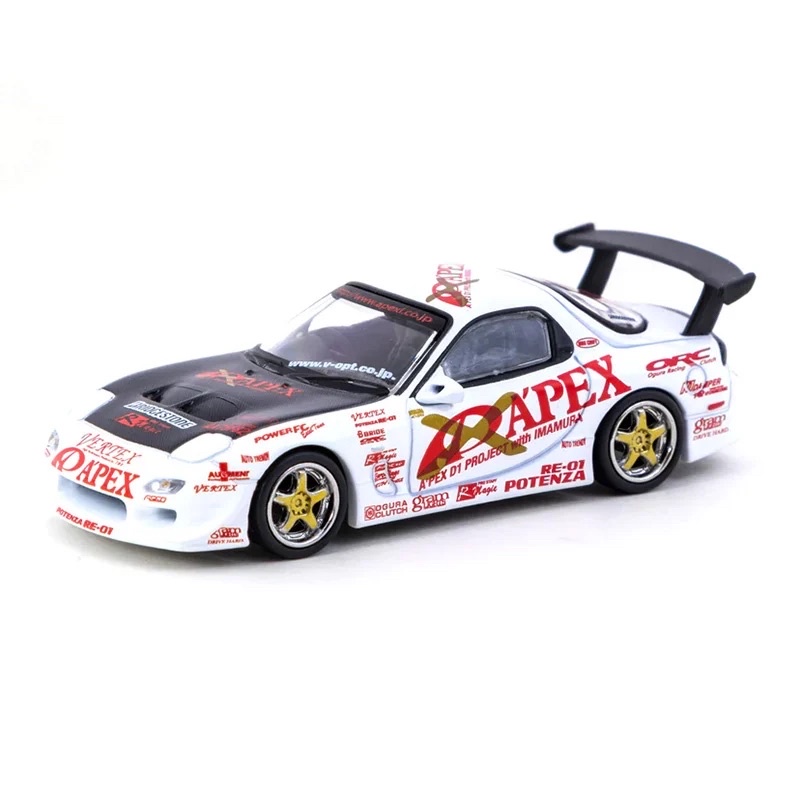 Tarmac Works Vertex RX-7 FD3S APEX D1 PROJECT 1/64 หล่อ